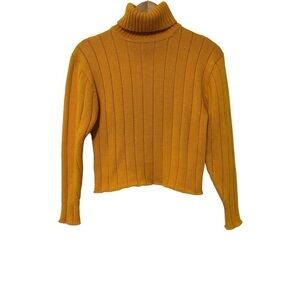 Obermeyer Cropped Turtleneck Sweater Size Large